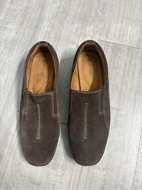 Natural Soul by Naturalizer Brown Leather Upper Slip-On Shoes Womens 9 9M